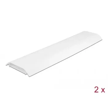 Kabeļu kanāls DELOCK 20886, polipropilēns, balts, 300×85×10 mm, 2 gab.