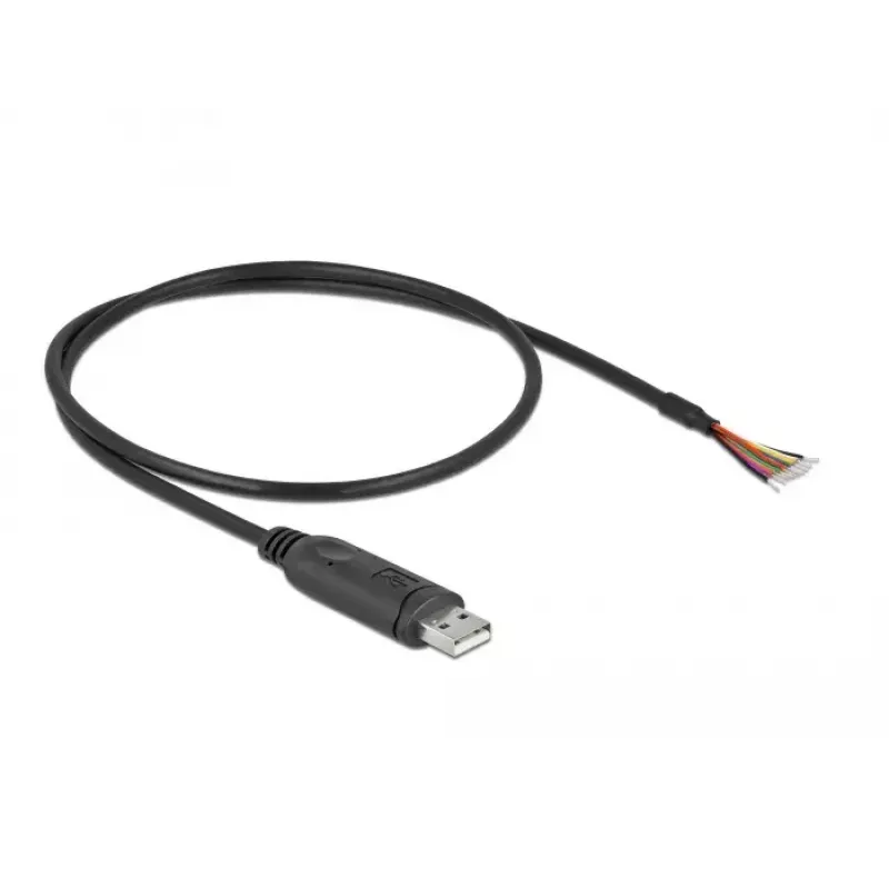 Adaptera kabelis USB 2.0 Type-A uz Serial RS-232 DeLOCK 90415