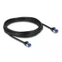 Tīkla kabelis DeLOCK RJ45 Cat.6A S/FTP plāns 5m melns
