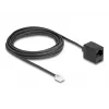 DeLOCK Telefona kabelis RJ11 spraudnis uz RJ45 ligzdu melns 5 m