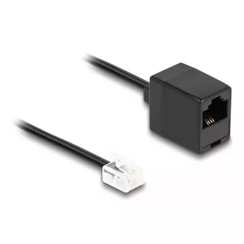 DeLOCK Telefona kabelis RJ11 spraudnis uz RJ45 ligzdu melns 5 m