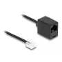 DeLOCK Telefona kabelis RJ11 spraudnis uz RJ45 ligzdu melns 5 m