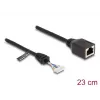 Tīkla kabelis DeLOCK 88006 RJ45 ligzda uz kontaktu rinda, sieviešu Cat5e 0,23m melns
