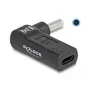 DeLOCK adapteris USB Type-C ligzda uz HP 4.5 x 3.0 mm spraudnis 90° leņķī