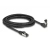 Tīkla kabelis DeLOCK RJ45 Cat.8.1 90° lejupvērsts leņķveida / taisns 3 m melns