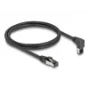 Tīkla kabelis DeLOCK RJ45 Cat.8.1 90° 3m melns