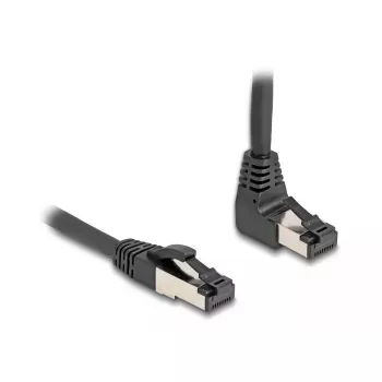 Tīkla kabelis DeLOCK RJ45 Cat.8.1 90° 3m melns