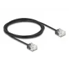 Tīkla kabelis DeLOCK RJ45 Cat.6 UTP Ultra plāns 2 m melns