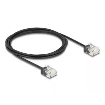 Tīkla kabelis DeLOCK RJ45 Cat.6 UTP Ultra plāns 2 m melns