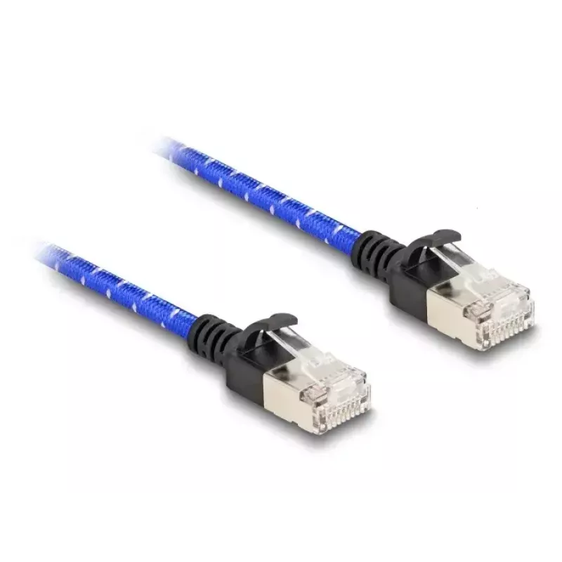 Tīkla kabelis DeLOCK RJ45 Cat.6A 1m zils