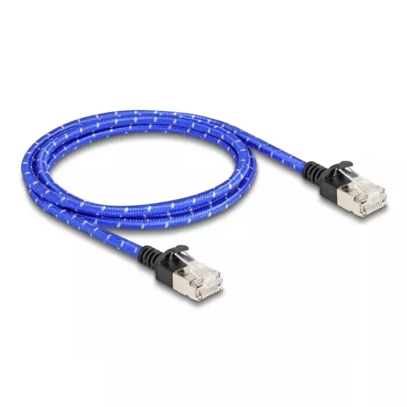 Tīkla kabelis DeLOCK RJ45 Cat.6A 1m zils