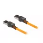 Tīkla kabelis DeLOCK RJ45 pašizsekojošs Cat.6A 1 m oranžs