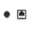 Tīkla kabelis DeLOCK M12 kabelis A-kodēts 8-pin vīrietis uz RJ45 sieviete Cat5e 0,5 m Melns