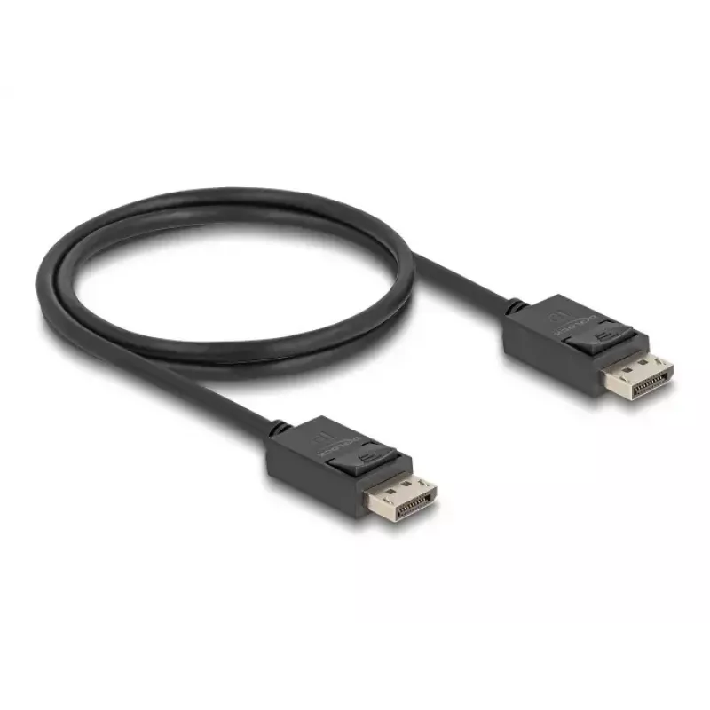 Koaksiālais DisplayPort kabelis DeLOCK 80491 16K 60 Hz 80 Gbps 1 m