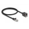 Tīkla kabelis DeLOCK 88052 RJ-45 Cat6a 0,5 m Melns