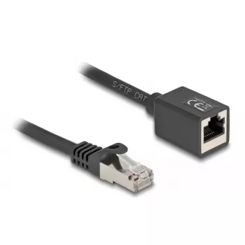 Tīkla kabelis DeLOCK 88052 RJ-45 Cat6a 0,5 m Melns