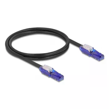 Tīkla kabelis DeLOCK 80926 RJ-45 Cat6 1m Melns Violeta