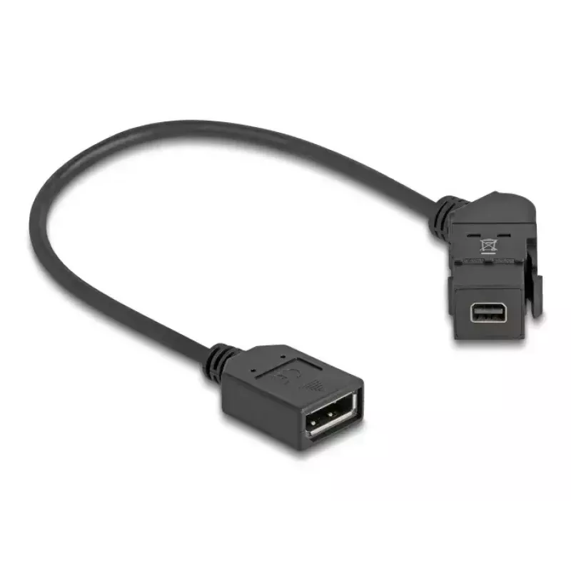 DeLOCK 67155 kabeļa savienotāja pārveidotājs Mini DisplayPort DisplayPort melns 0,3 m