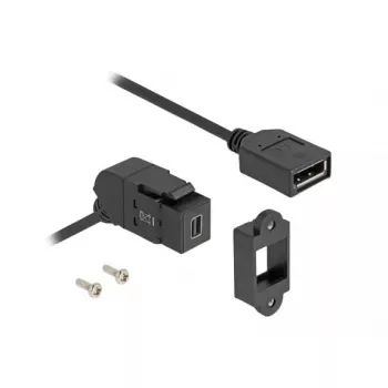 DeLOCK 67155 kabeļa savienotāja pārveidotājs Mini DisplayPort DisplayPort melns 0,3 m