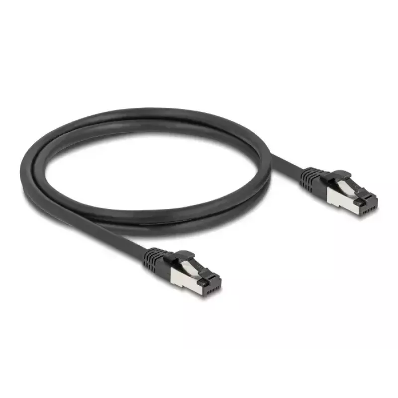 Tīkla kabelis DeLOCK 80571 RJ-45 Cat8.1 1 m Melns