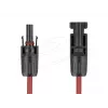 Kabelis DELOCK 90972 DL4 saules savienotājs vīrišķais pret sievišķo 4 mm² 1 m sarkans/melns 1000 V līdzstrāva