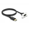 DeLOCK Easy 45 DisplayPort 8K 30 Hz modulis ar savienotājvadu 22.5 x 45 mm