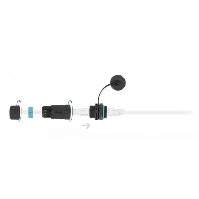 Tīkla kabelis DeLOCK 86701 RJ45 uz RJ45 Cat.6A melns