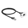 Tīkla kabelis DeLOCK Easy 45 modulis RJ45 S/FTP Cat.6A 0,5m Melns