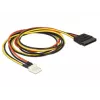SATA strāvas kabelis DeLOCK 0.6m 83879