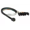 Kabelis DeLOCK 0,5 m SFF-8643/4 x SATA 7p