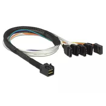 Kabelis DeLOCK 0,5 m SFF-8643/4 x SATA 7p
