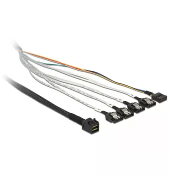 Kabelis DeLOCK 0,5 m SFF-8643/4 x SATA 7p