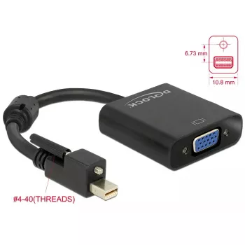 Video kabeļa adapteris DeLOCK 62641 Mini DisplayPort uz VGA 0.25m