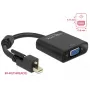 Video kabeļa adapteris DeLOCK 62641 Mini DisplayPort uz VGA 0.25m