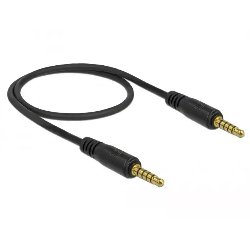 Audio kabelis DeLOCK 85695 0,5 m 3,5 mm melns
