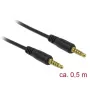 Audio kabelis DeLOCK 85695 0,5 m 3,5 mm melns