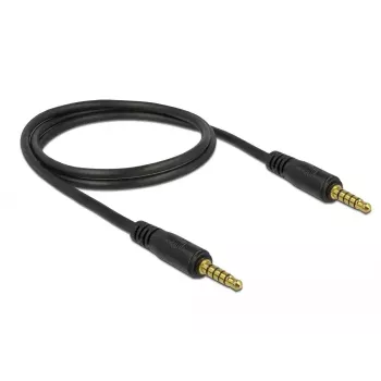 Audio kabelis DeLOCK 85696 1m 3.5mm Melns