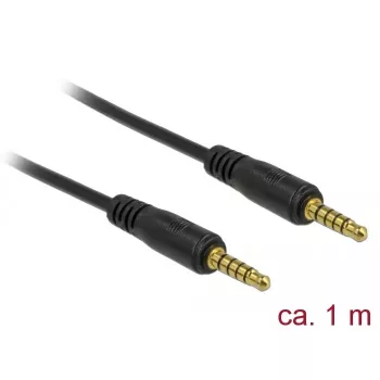 Audio kabelis DeLOCK 85696 1m 3.5mm Melns