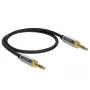 Audio kabelis DeLOCK 85784 0.5m 3.5mm melns pelēks