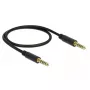 Audio kabelis DeLOCK 85790 0,5 m 4,4 mm melns
