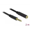 Audio kabelis DeLOCK 85797 2m 4.4mm Melns