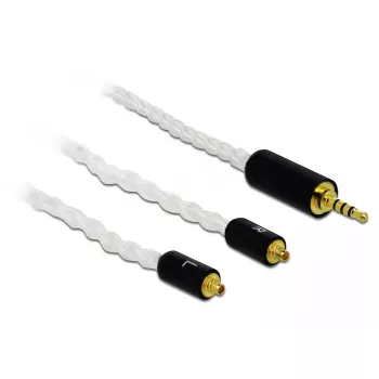 Audio kabelis DeLOCK 85848 1.2m 2.5mm 2x MMCX balts