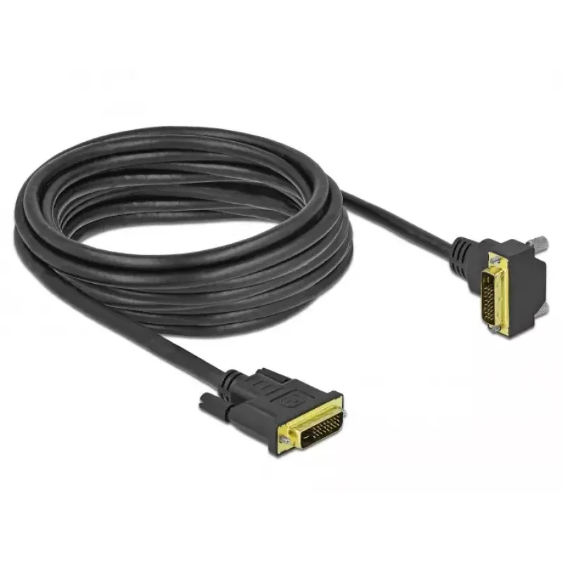 DVI kabelis DeLOCK 85896 5 m DVI-D Melns