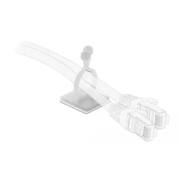 Kabeļa āķis DeLOCK 60175 dabīgs 10 gabali