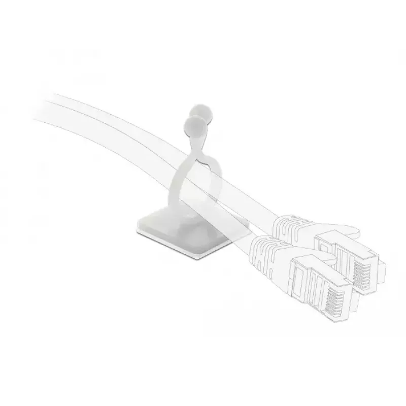 Kabeļa āķis DeLOCK 60175 dabīgs 10 gabali