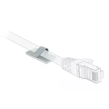 Kabeļu skava DeLOCK 60184 Satīna tērauds 10 gab.