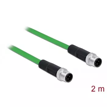 Tīkla kabelis DeLOCK 85918 RJ45 DIN EN 60811-C2-1 2m Melns