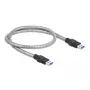 USB 3.2 Gen 1 kabelis, Type-A vīr. uz Type-A vīr., DeLOCK 86774, 0,5 m