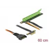 Pagarinātāja karte DeLOCK PCI Express x1 uz x16 ar elastīgu kabeli 80 cm