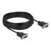 Seriālais kabelis DeLOCK 86577 Melns 10 m RS-232 Sub-D9